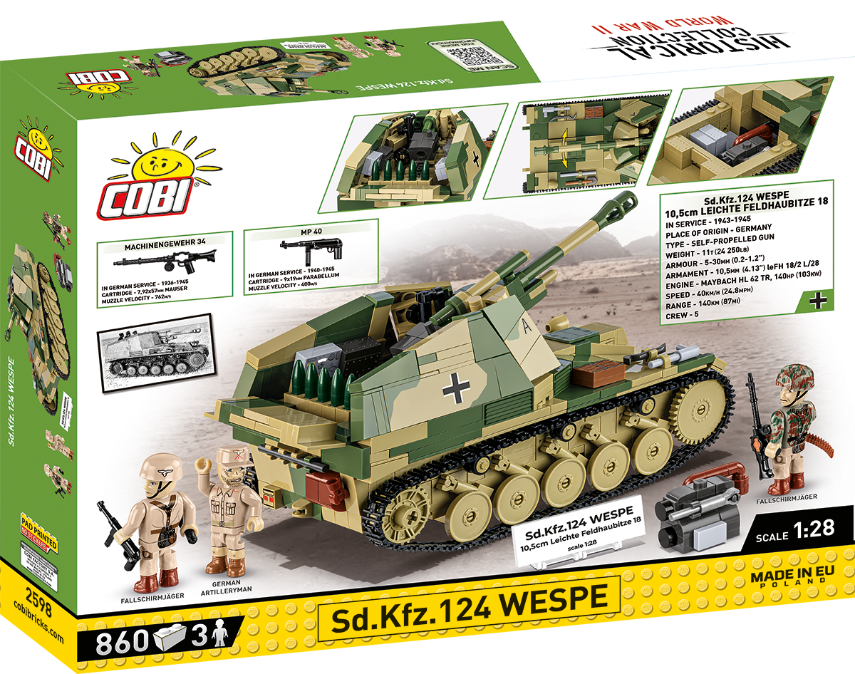 COBI Sd.Kfz.124 Wespe - Executive Edition Set 2598