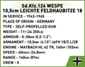 COBI Sd.Kfz.124 Wespe - Executive Edition Set 2598
