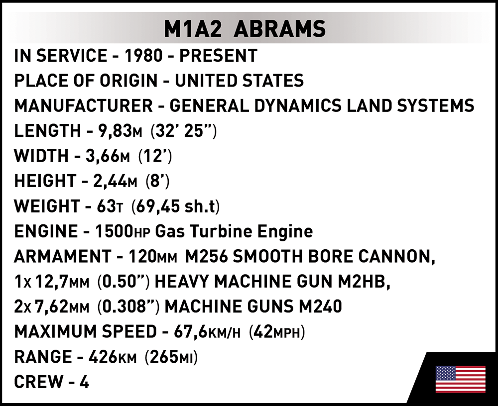 COBI M1A2 Abrams #2622