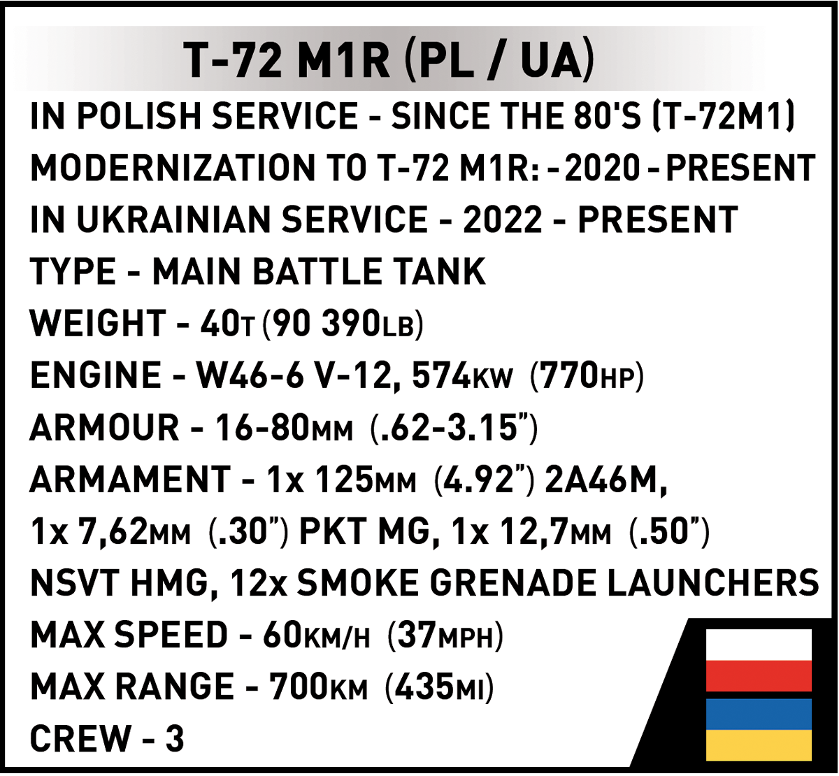 COBI T-72M1R (PL/UA) #2624