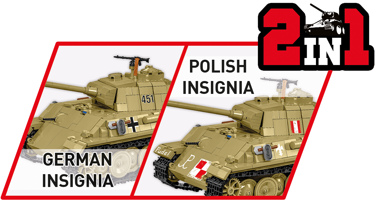 COBI Panzer V Panther Ausf. G "Pudel" Set 2655