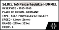 COBI Panzerhaubitze Hummel (Sd.Kfz.165) Set 2663