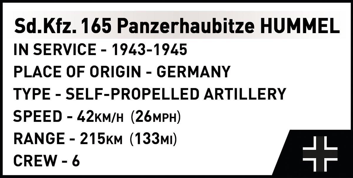 COBI Panzerhaubitze Hummel (Sd.Kfz.165) Set 2663