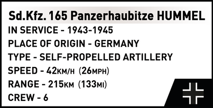 COBI Panzerhaubitze Hummel (Sd.Kfz.165) Set 2663