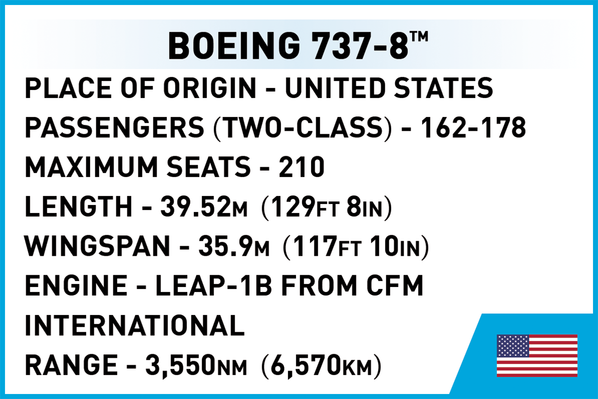 COBI Boeing 737-8 #26608