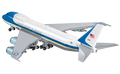COBI 26610A Boeing 747 Air Force One model, second rear view