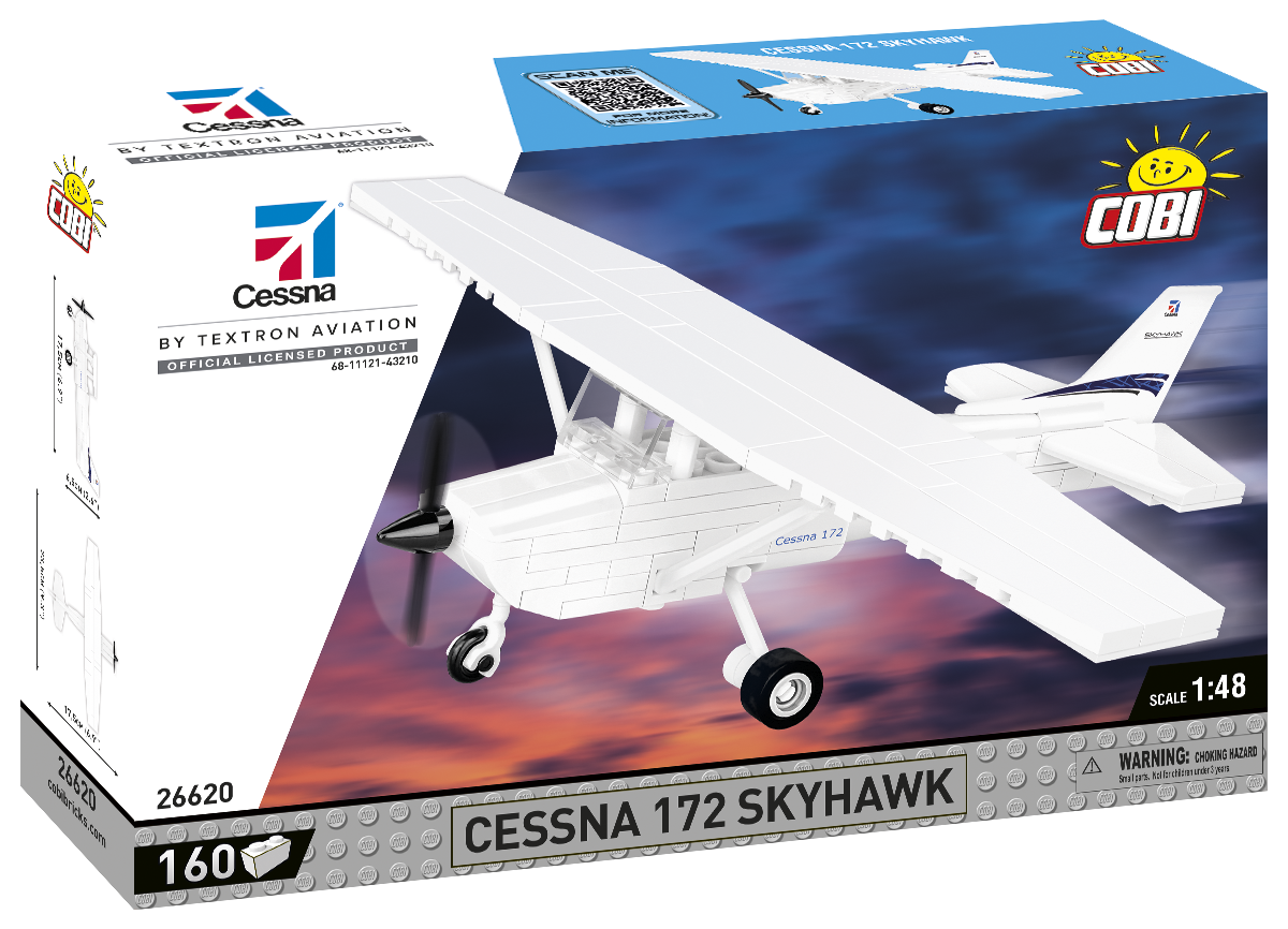 COBI Cessna 172 Skyhawk-White #26620