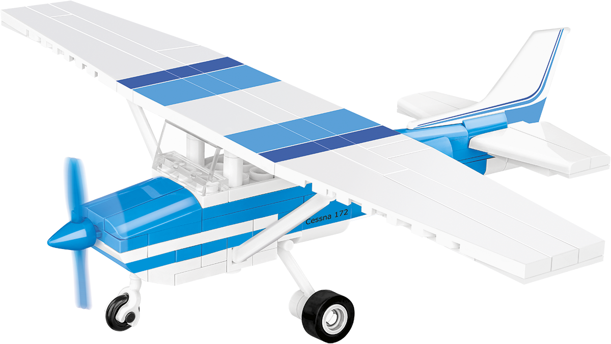 COBI Cessna 172 Skyhawk-White-Blue #26622