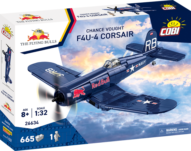 COBI Flying Bulls Vought F4U Corsair 1:32 set 26634, front of the box