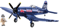 Built COBI Flying Bulls F4U Corsair model in 1:32 scale, top view