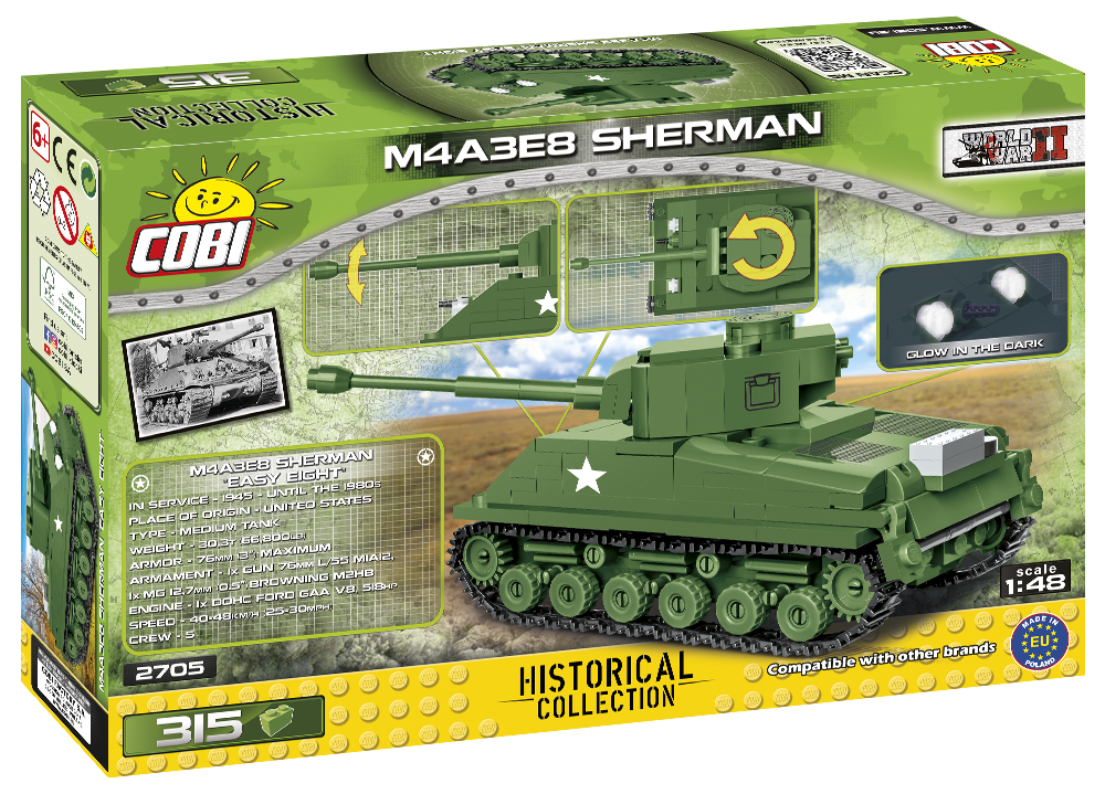 COBI M4A3E8 Sherman #2705