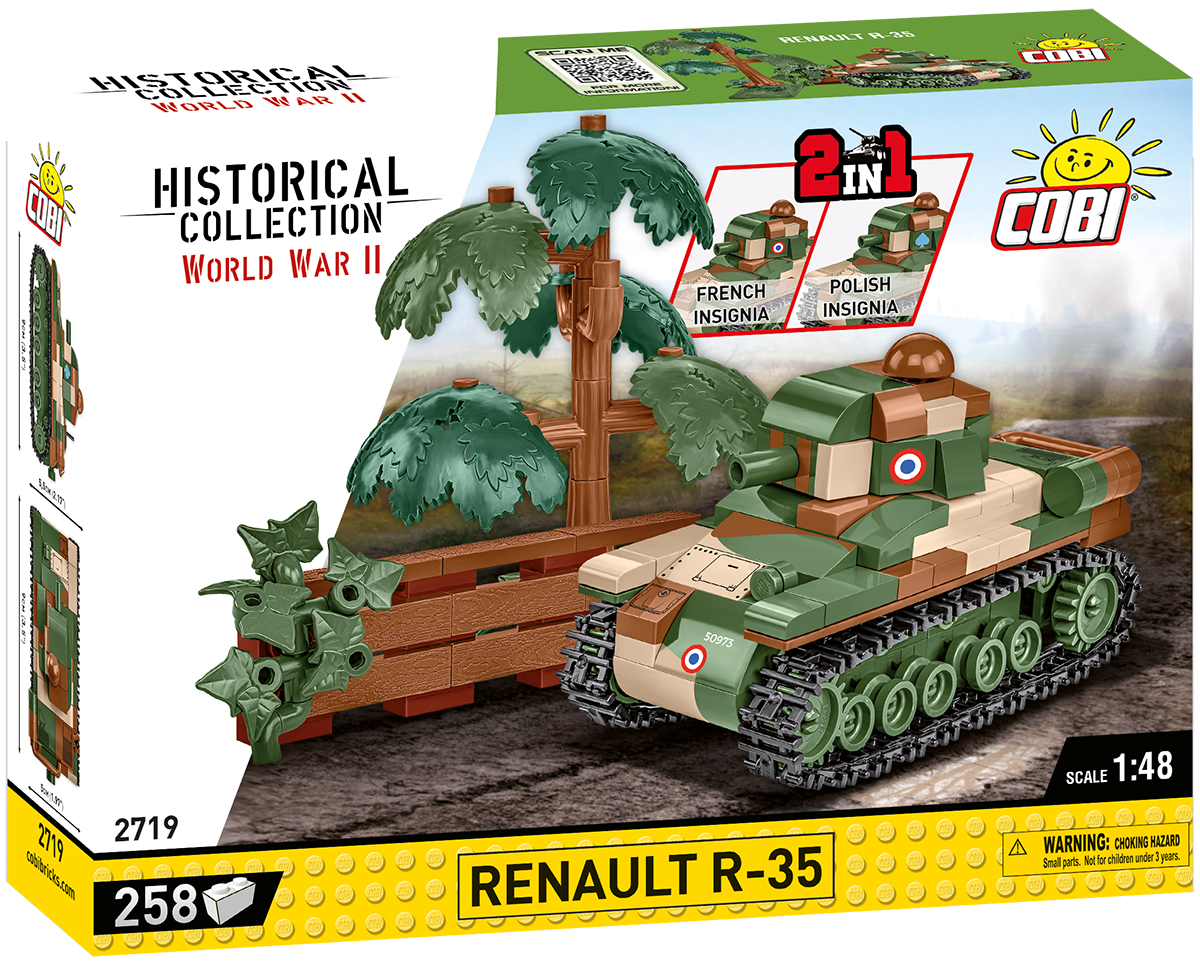 Cobi R35 Scale COBI Renault R-35 #2719 – Not Just Collectibles, LLC