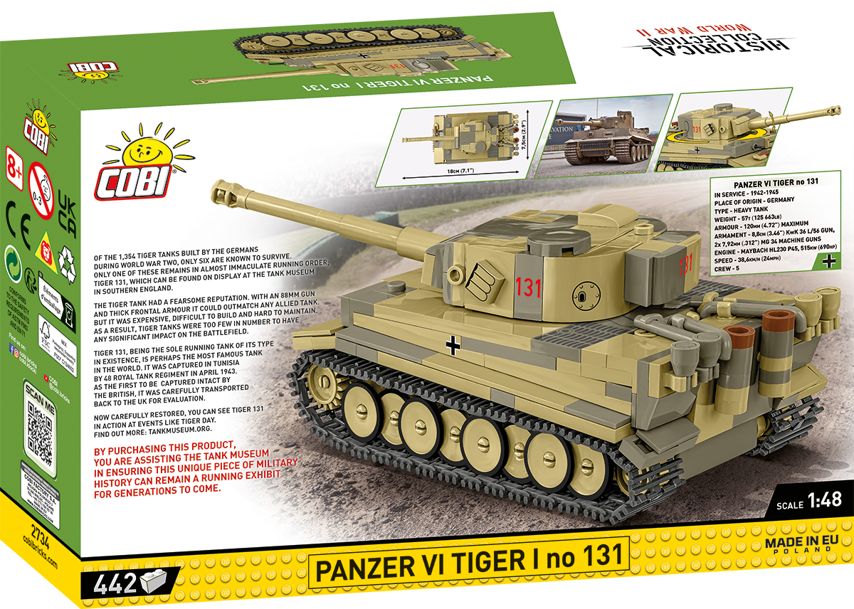 COBI Panzer VI Tiger I no 131 Set 2734