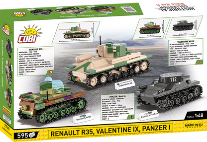 COBI Renault R35 - Valentine IX - Panzer I #2740