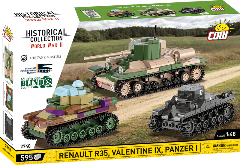COBI Renault R35 - Valentine IX - Panzer I #2740