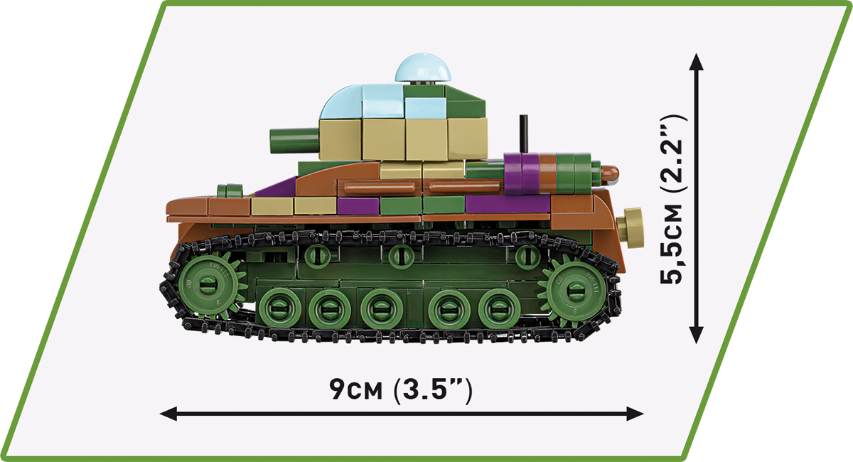 COBI Renault R35 - Valentine IX - Panzer I #2740