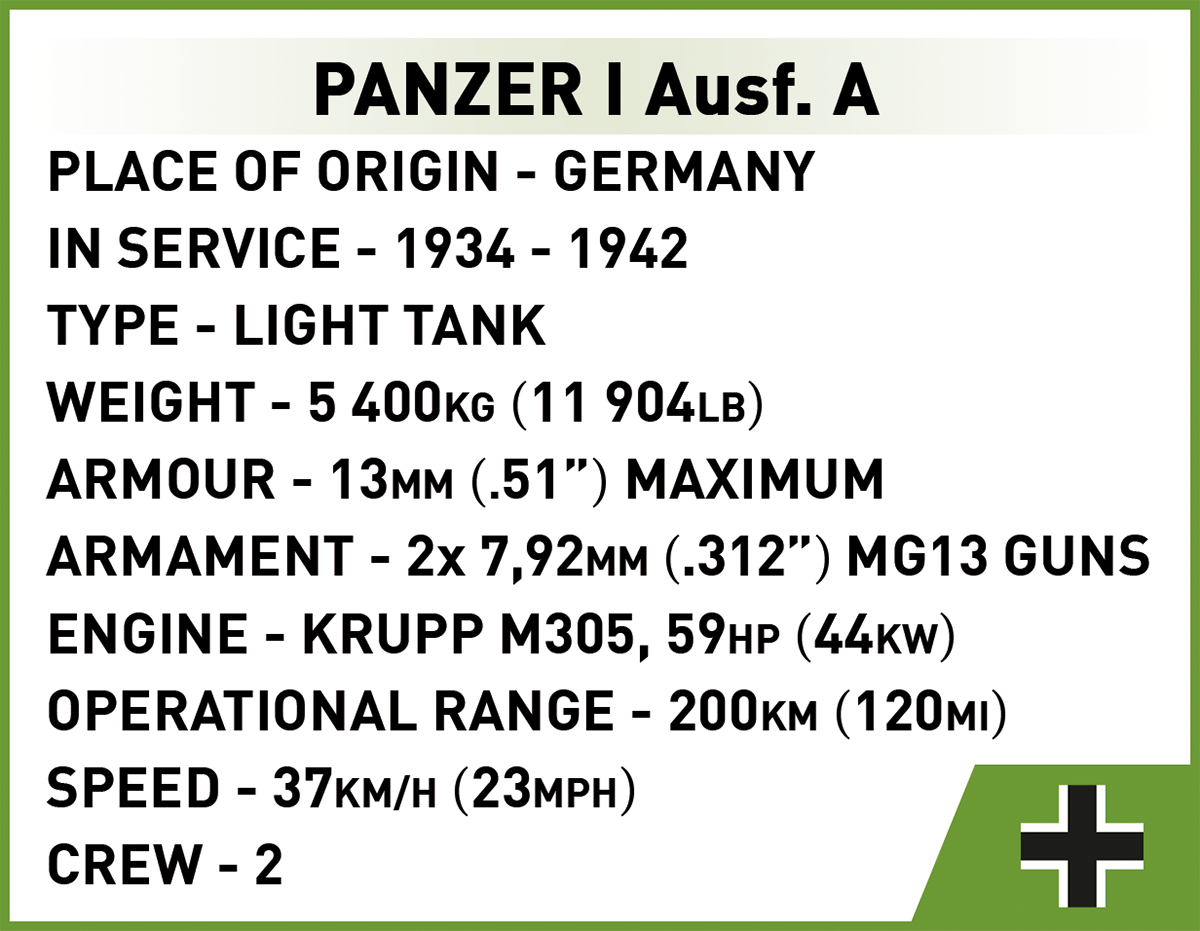 COBI Renault R35 - Valentine IX - Panzer I #2740