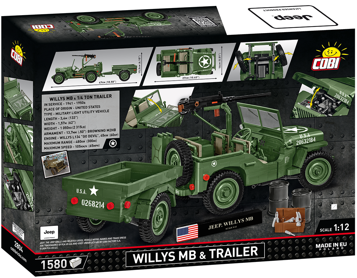 COBI Willys MB & Trailer - Executive Edition #2804