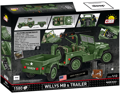 COBI Willys MB & Trailer - Executive Edition #2804