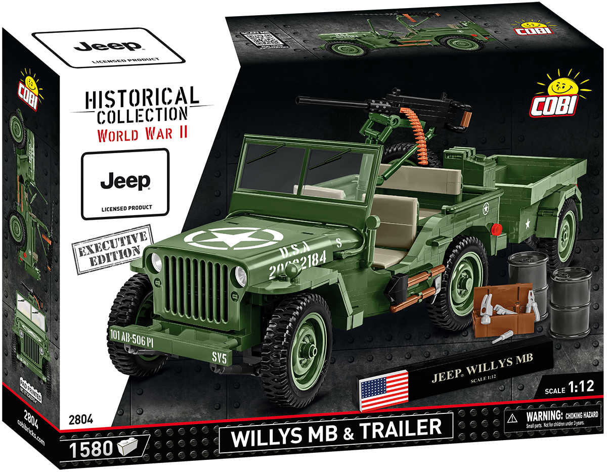 COBI Willys MB & Trailer - Executive Edition #2804