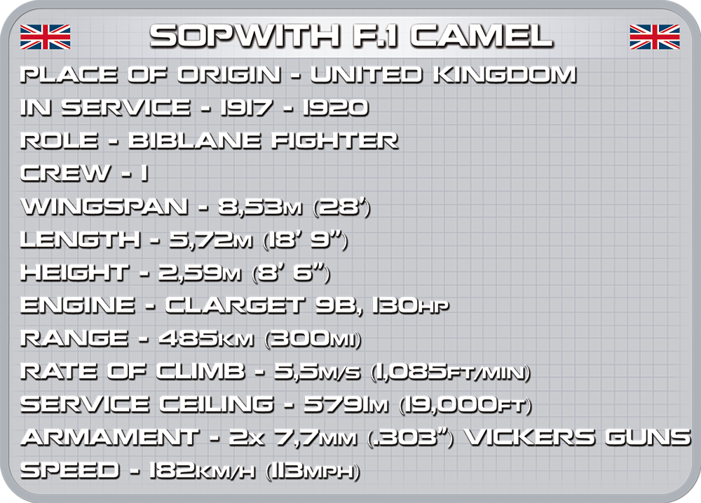 COBI Sopwith F.1 Camel #2975