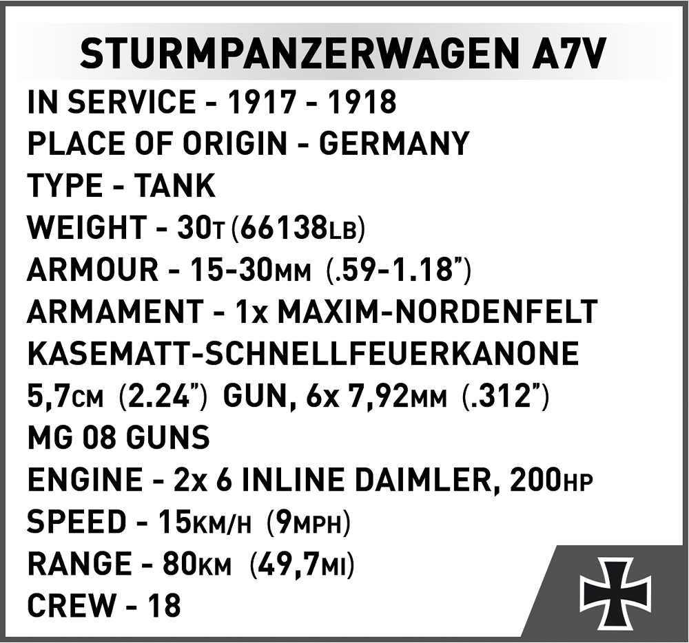 COBI Sturmpanzerwagen A7V #2989