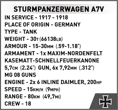 COBI Sturmpanzerwagen A7V #2989