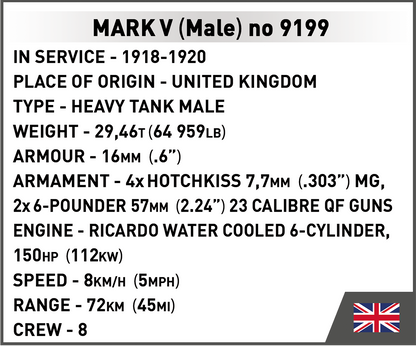 COBI Mark V (Male) no 9199 Set 2995