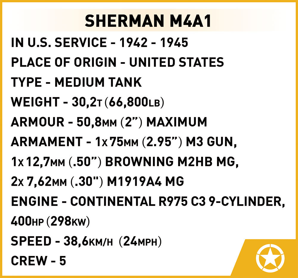 COBI Sherman M4A1 #3044