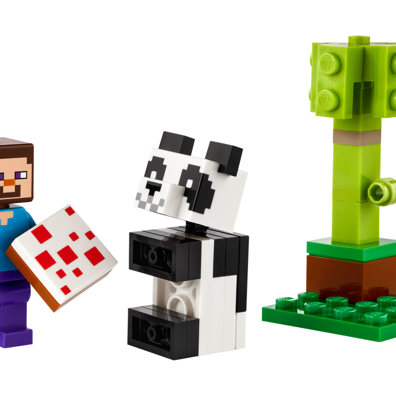LEGO Minecraft Steve and Baby Panda & Kiki's Coconut Attack Set 30672