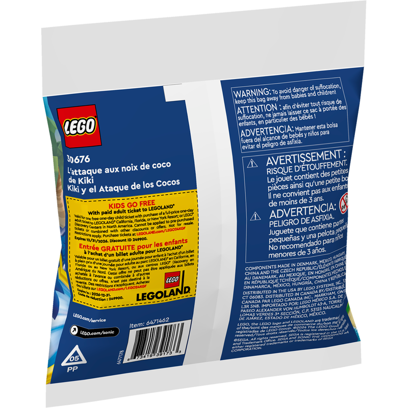 LEGO® Sonic the Hedgehog™ – Kiki’s Coconut Attack Set 30676