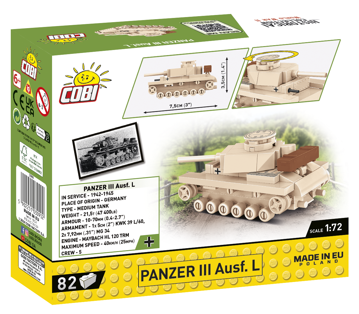 COBI Panzer III Ausf.L #3090