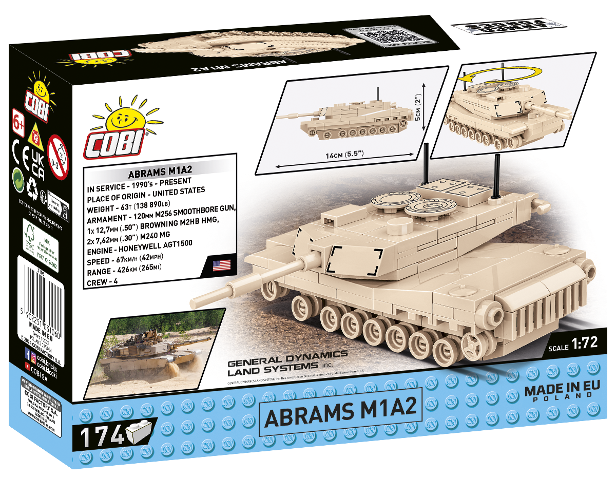 COBI Abrams M1A2 #3106