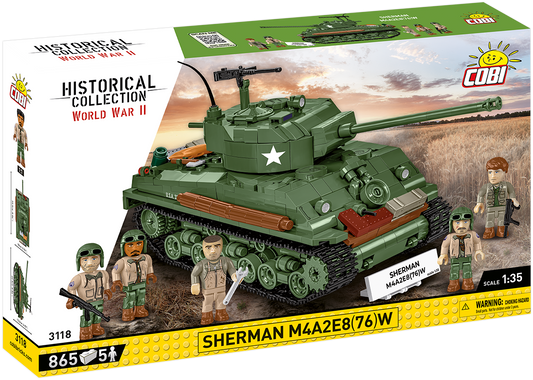 COBI Sherman M4A2E8(76)W Set 3118