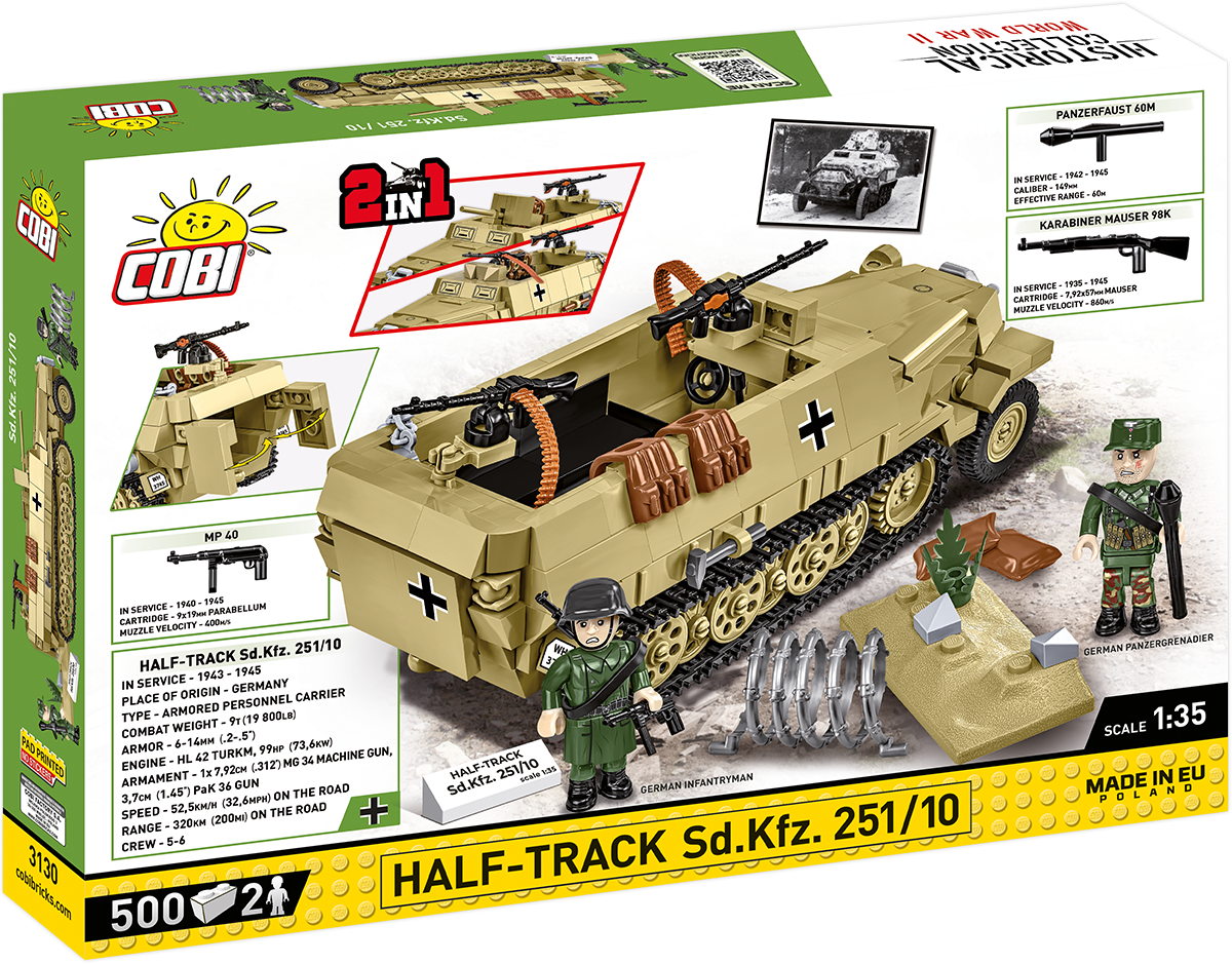 COBI Half-Track Sd.Kfz. 251/10 Set 3130