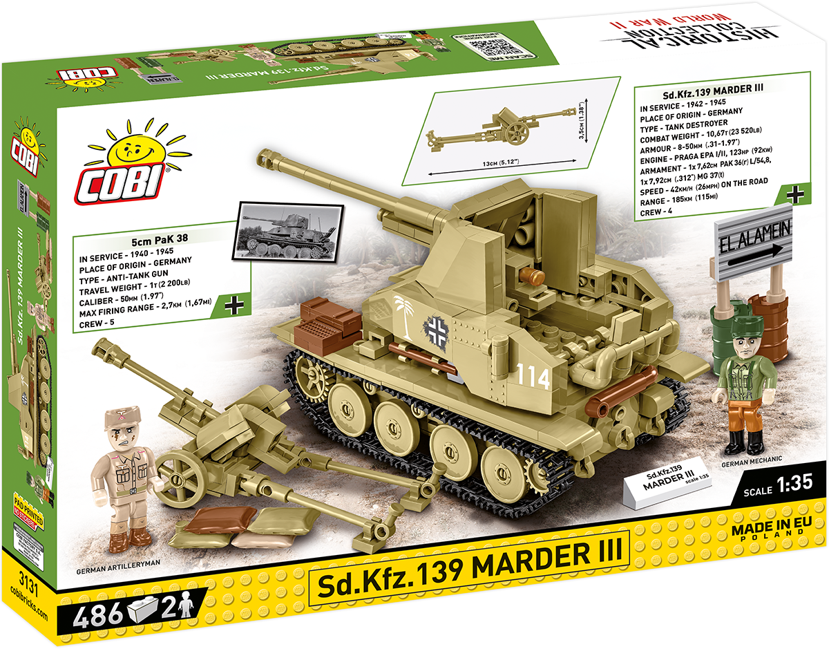 COBI Sd.Kfz.139 Marder III Set 3131