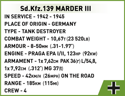 COBI Sd.Kfz.139 Marder III Set 3131