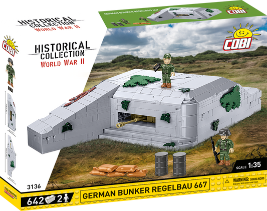 COBI German Bunker Regelbau 667 Set 3136
