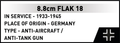 COBI 8.8 cm Flak 18 Set 3141
