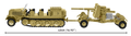 COBI Sd.Kfz.8 Towing 8.8 cm Flak 36 Set 3143