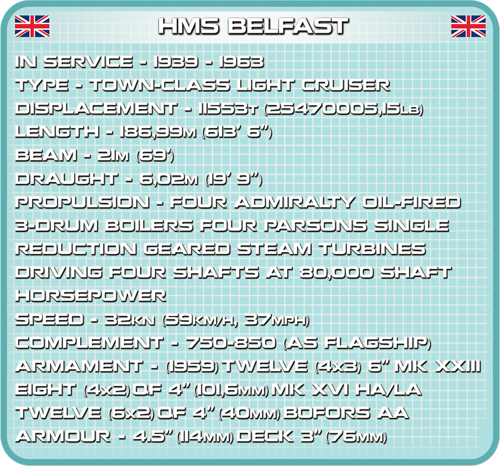 COBI HMS Belfast #4821