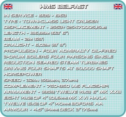 COBI HMS Belfast #4821