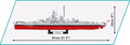 COBI Battleship Gneisenau #4835