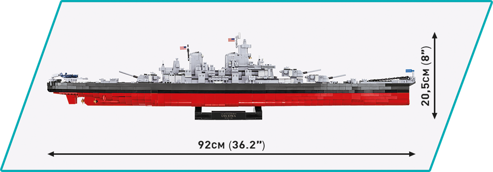 COBI Iowa-Class Battleship (4in1) - Executive Edition #4836