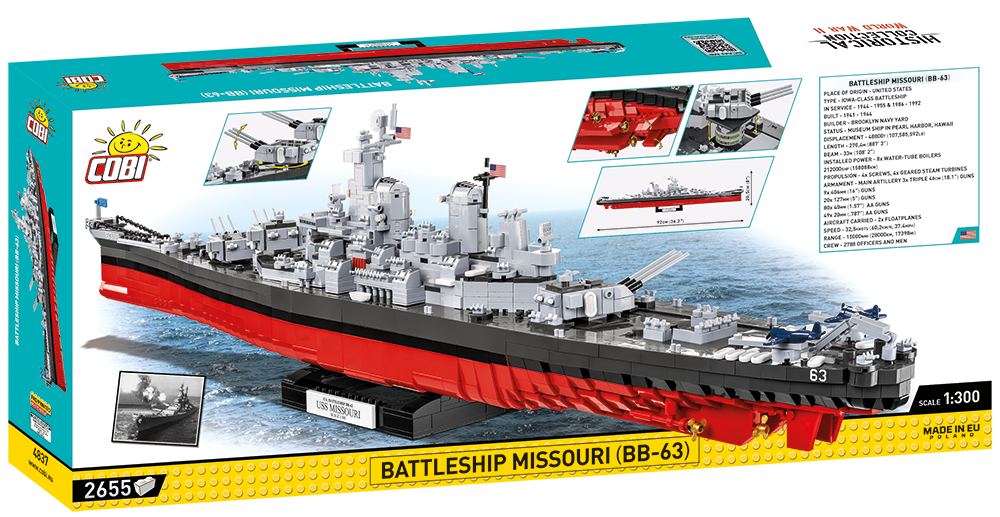 COBI Battleship Missouri (BB-63) #4837