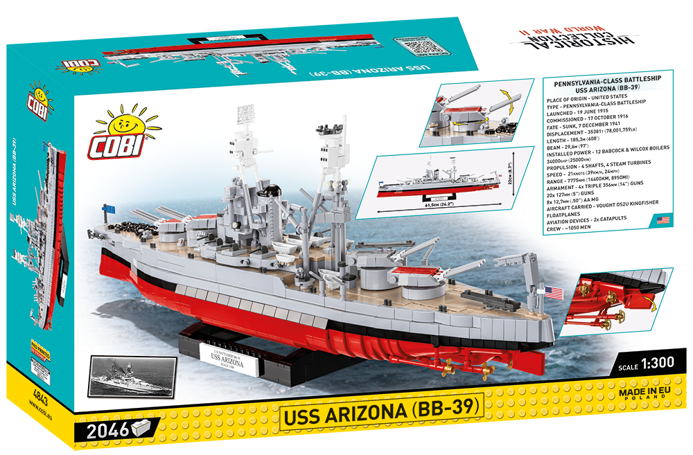 COBI USS Arizona (BB-39) #4843