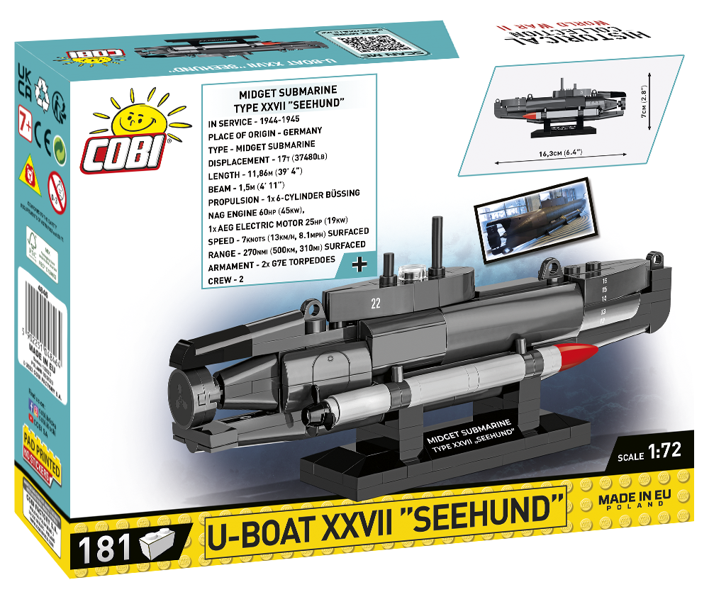 COBI U-Boat XXVII Seehund #4846