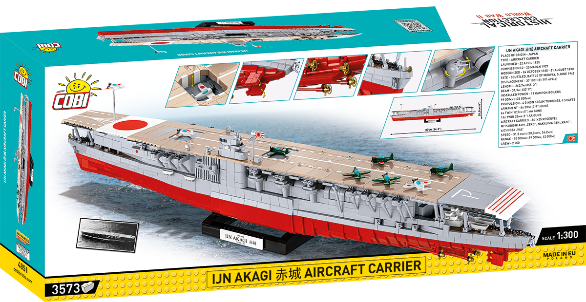 COBI IJN Akagi Aircraft Carrier #4851