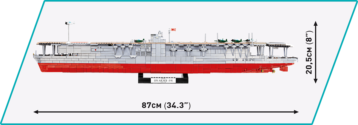 COBI IJN Akagi Aircraft Carrier #4851