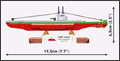 COBI ORP Sokół Polish Submarine Set 4863